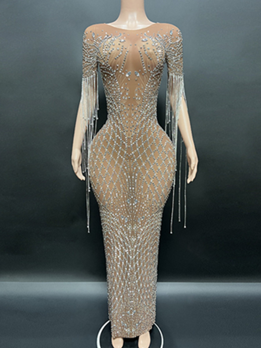 Luxury Lifestyle - Luxury Crystal Mermaid Evening Gown for