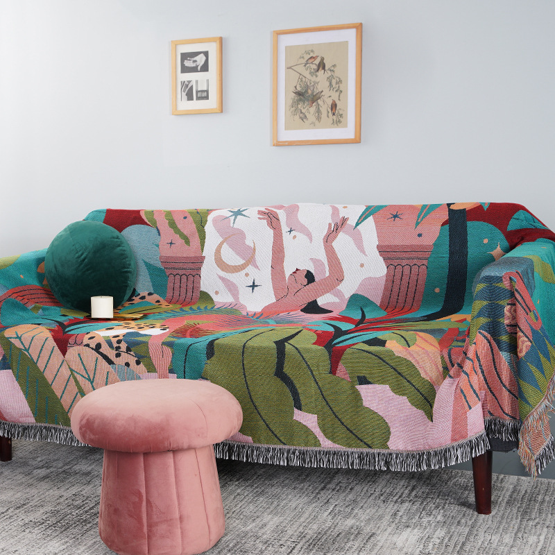 Bohemian Jungle Goddess Jacqua - Cashmere Throw Blanket recension och pris