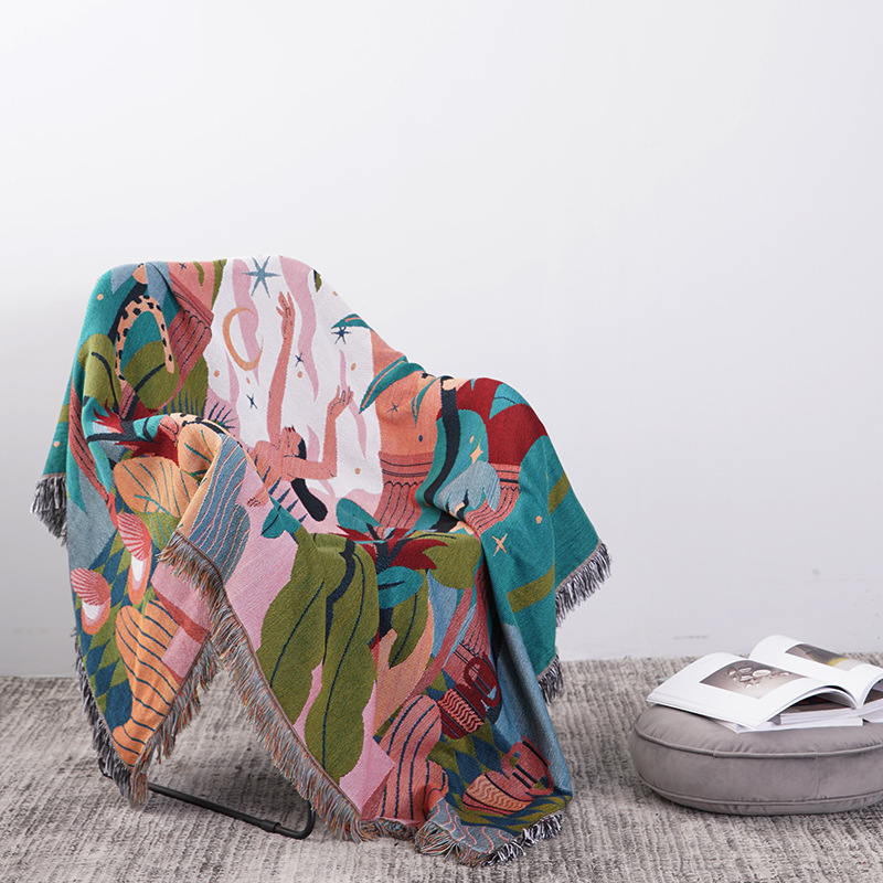Bohemian Jungle Goddess Jacqua - Cashmere Throw Blanket recension och pris