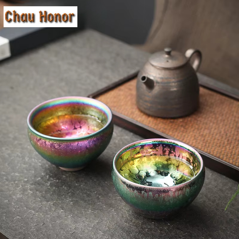 Boutique Colorful Jianzhan Kil - Handmade Ceramic Mug recension och pris
