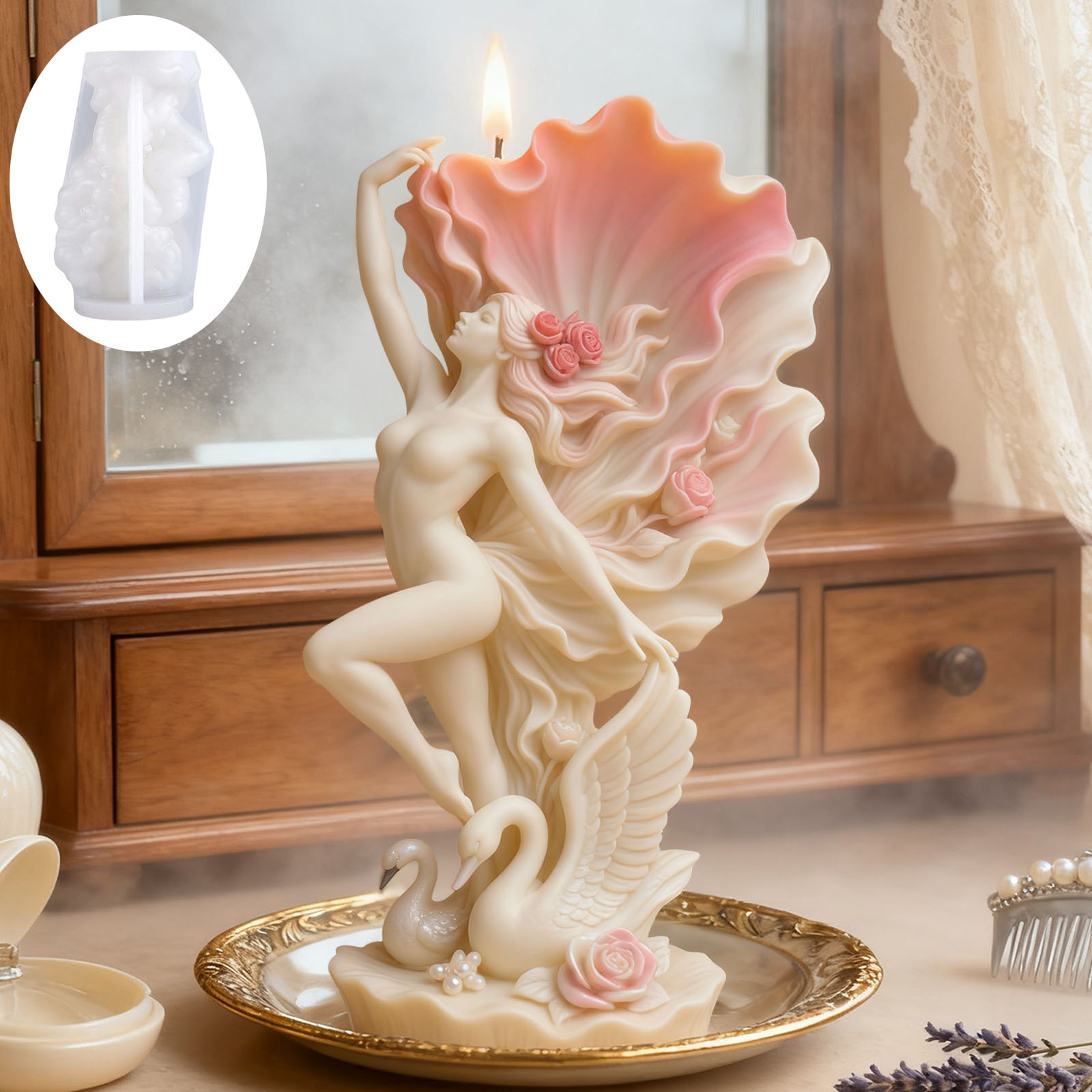 Elegant Swan Dancer Candle Mol - Scented Candle Luxury recension och pris
