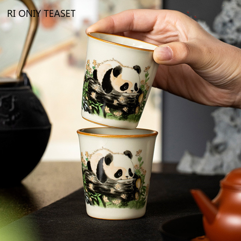 1 Pc Chinese Tradition Ru Kiln - Handmade Ceramic Mug recension och pris