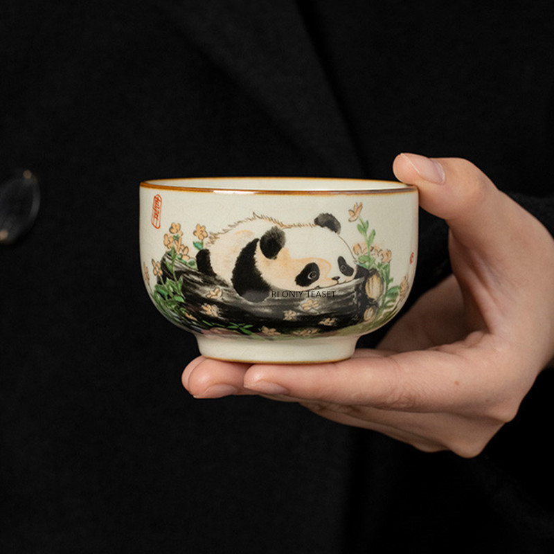 1 Pc Chinese Tradition Ru Kiln - Handmade Ceramic Mug recension och pris