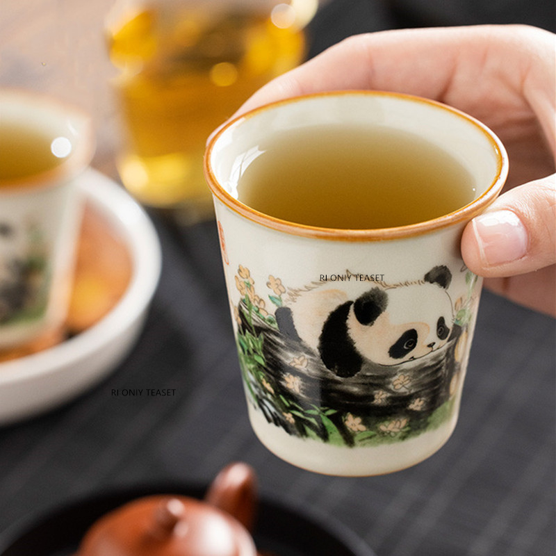 1 Pc Chinese Tradition Ru Kiln - Handmade Ceramic Mug recension och pris