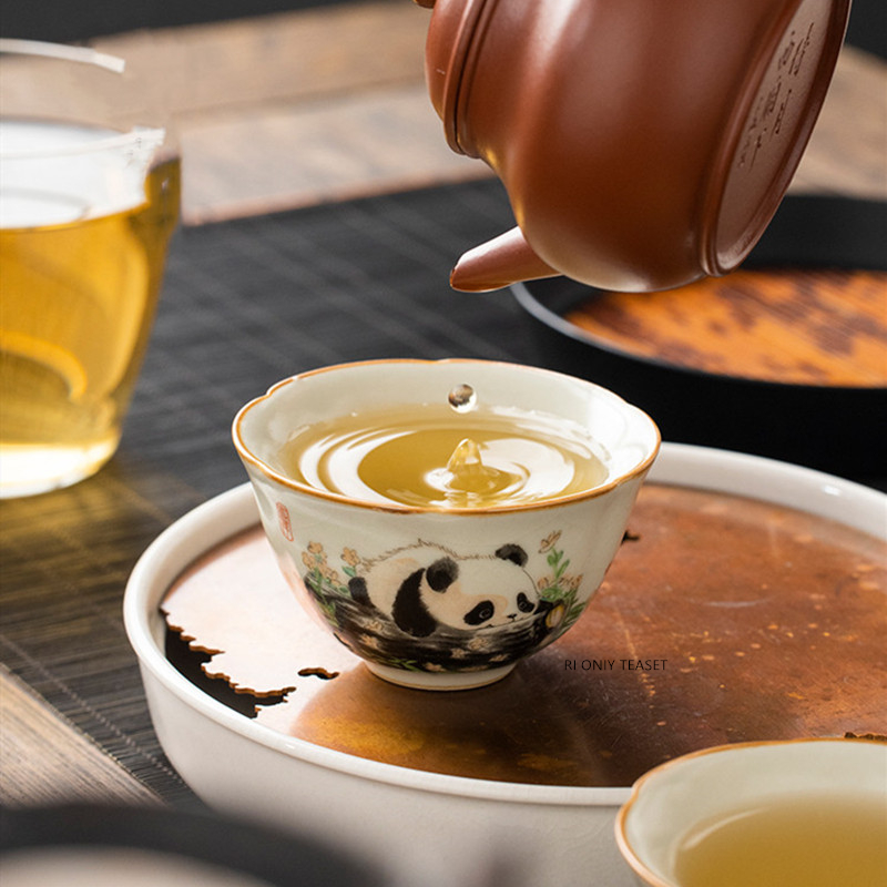 1 Pc Chinese Tradition Ru Kiln - Handmade Ceramic Mug recension och pris