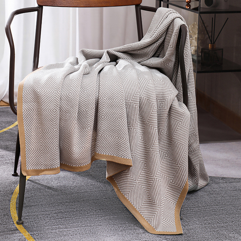 Nordic Ins Style Knitted Blank - Cashmere Throw Blanket recension och pris