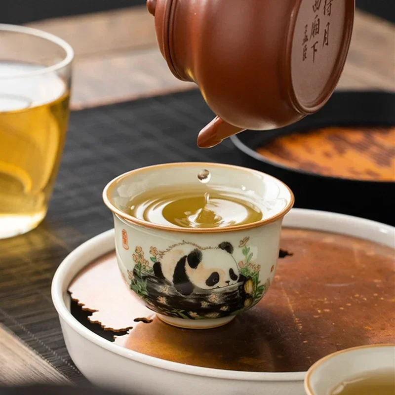 1 Pc Chinese Tradition Ru Kiln - Handmade Ceramic Mug recension och pris