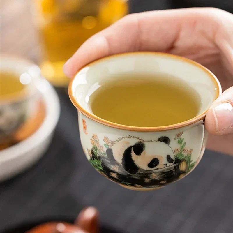 1 Pc Chinese Tradition Ru Kiln - Handmade Ceramic Mug recension och pris