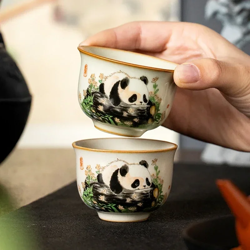 1 Pc Chinese Tradition Ru Kiln - Handmade Ceramic Mug recension och pris