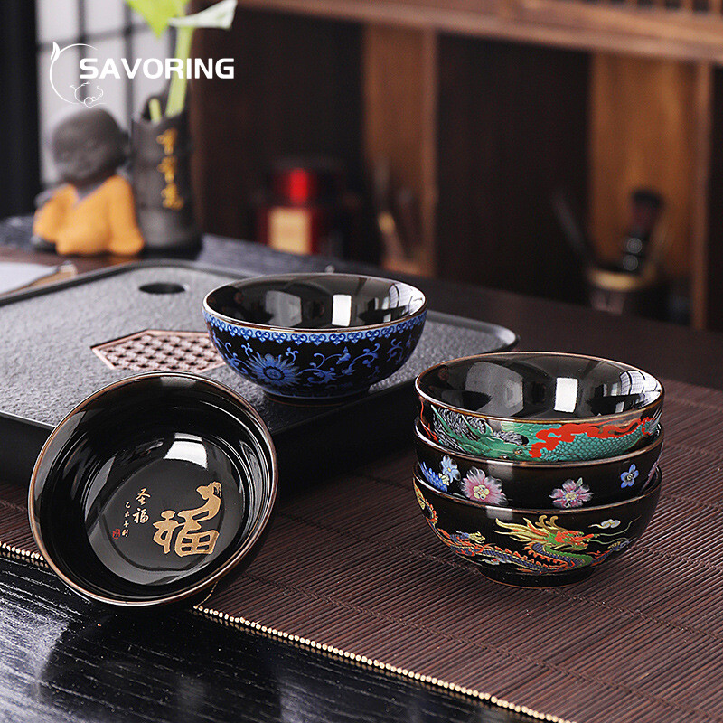 70ml Peony Dragon Phoenix Cera - Handmade Ceramic Mug recension och pris