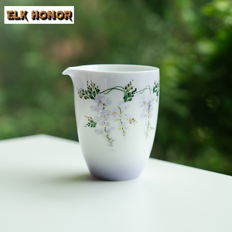 210ml Hand-painted Wisteria Fl - Handmade Ceramic Mug recension och pris