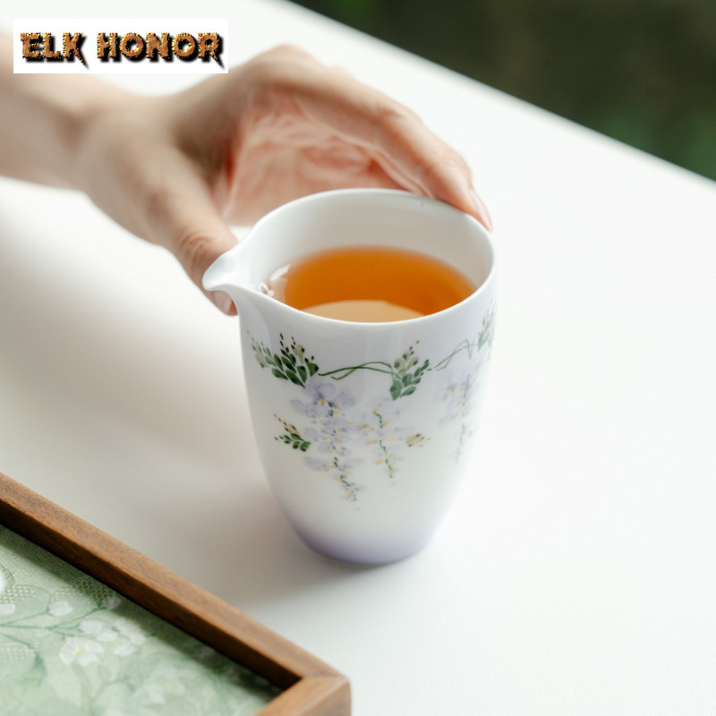 210ml Hand-painted Wisteria Fl - Handmade Ceramic Mug recension och pris