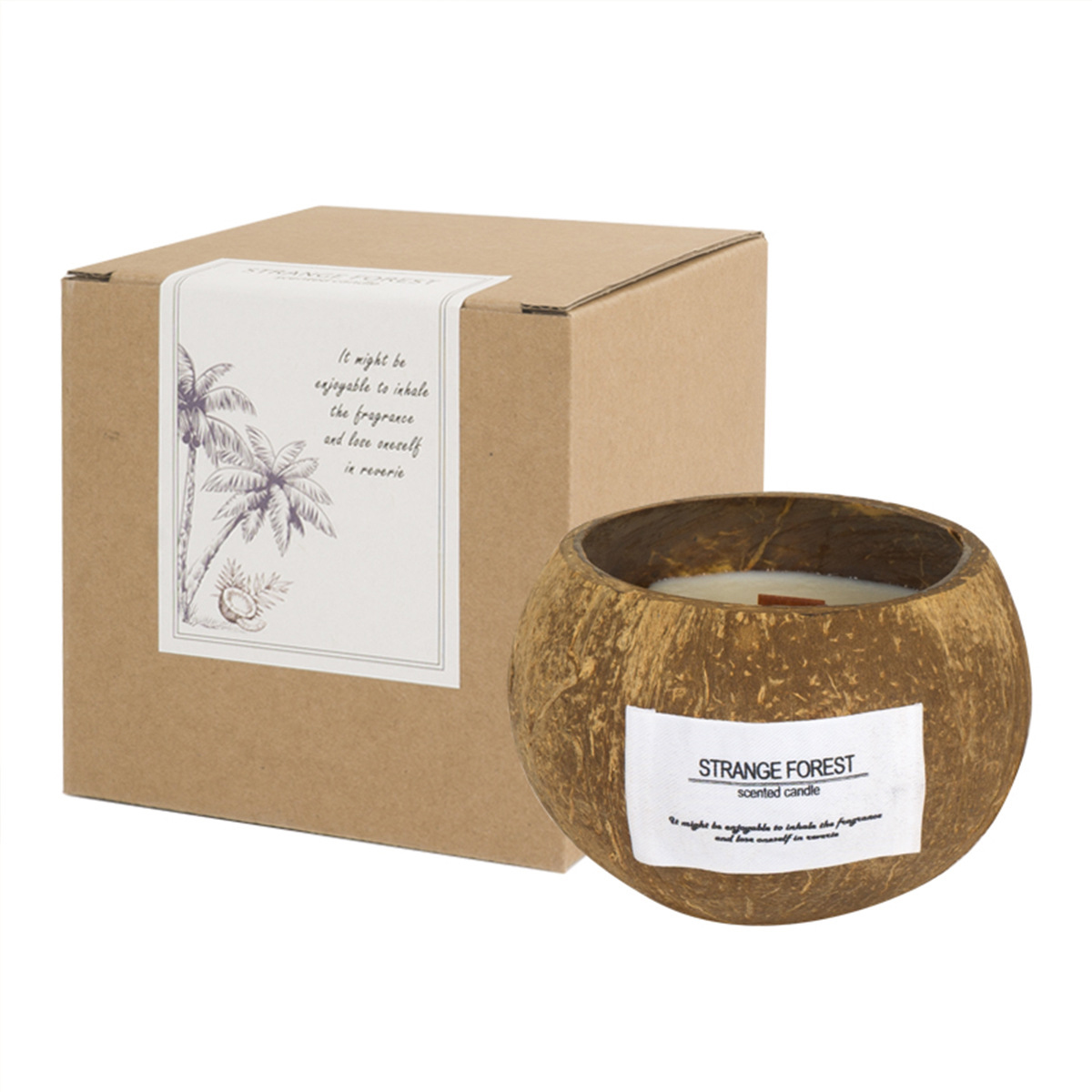 Coconut Shell Aromatherapy Can - Scented Candle Luxury recension och pris