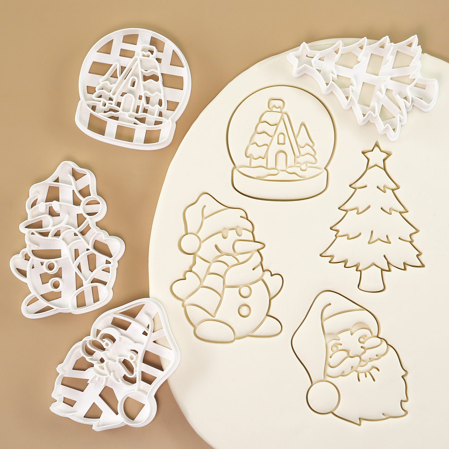 4 Pcs Christmas Cookie Cutter  - Crystal Ball Decor recension och pris