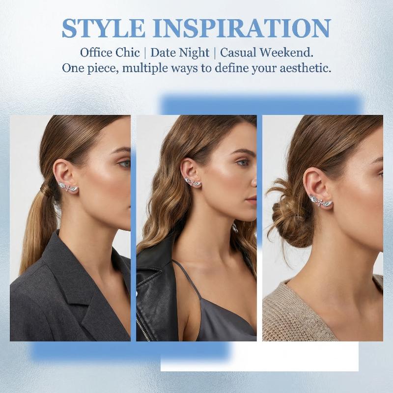 Angel Wings Cross Earrings Lux - Luxury Lifestyle For Women recension och pris