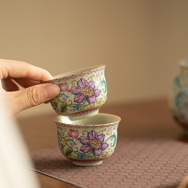 70ml Chinese Enamel Colored Pa - Handmade Ceramic Mug recension och pris