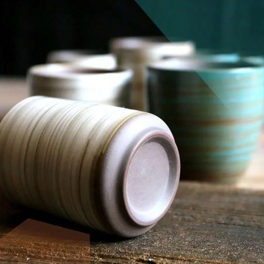 Hand-Painted Crackle Glaze Sto - Handmade Ceramic Mug recension och pris