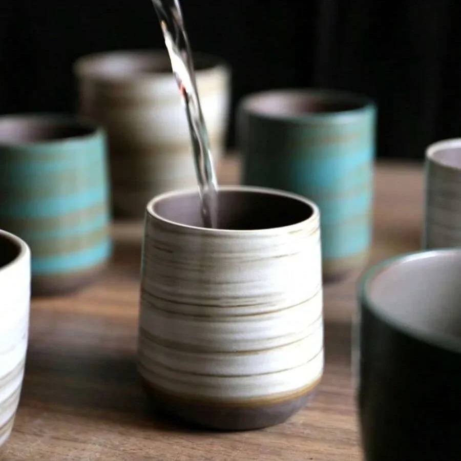 Hand-Painted Crackle Glaze Sto - Handmade Ceramic Mug recension och pris