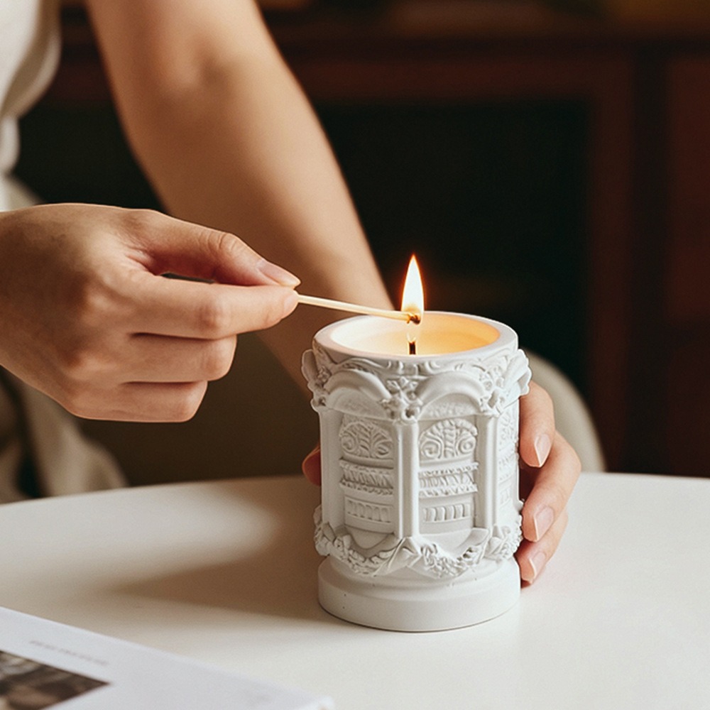 Gypsum Sculpture Cup Candle Sc - Scented Candle Luxury recension och pris