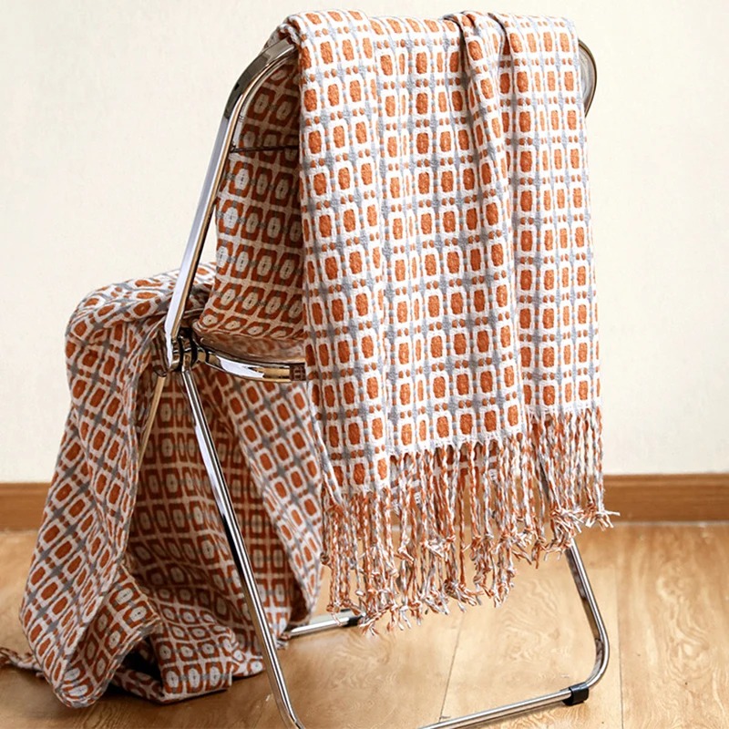 Nordic Knitted Blanket Travel  - Cashmere Throw Blanket recension och pris
