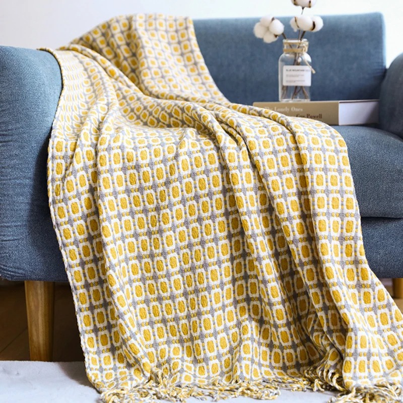 Nordic Knitted Blanket Travel  - Cashmere Throw Blanket recension och pris