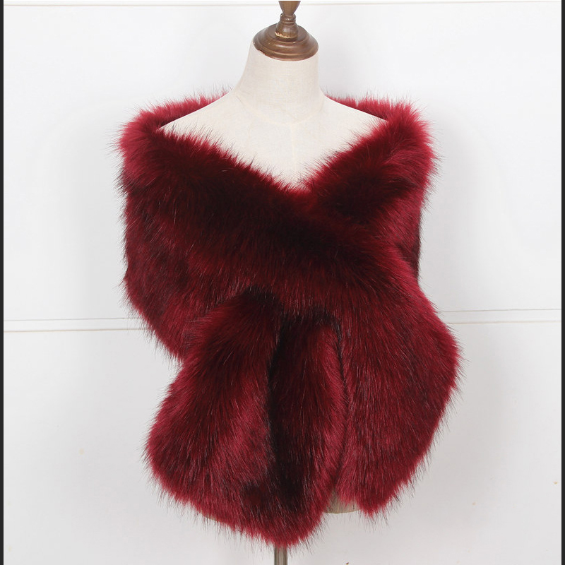 Faux Fox Fur Women Wraps Long  - Luxury Lifestyle recension och pris