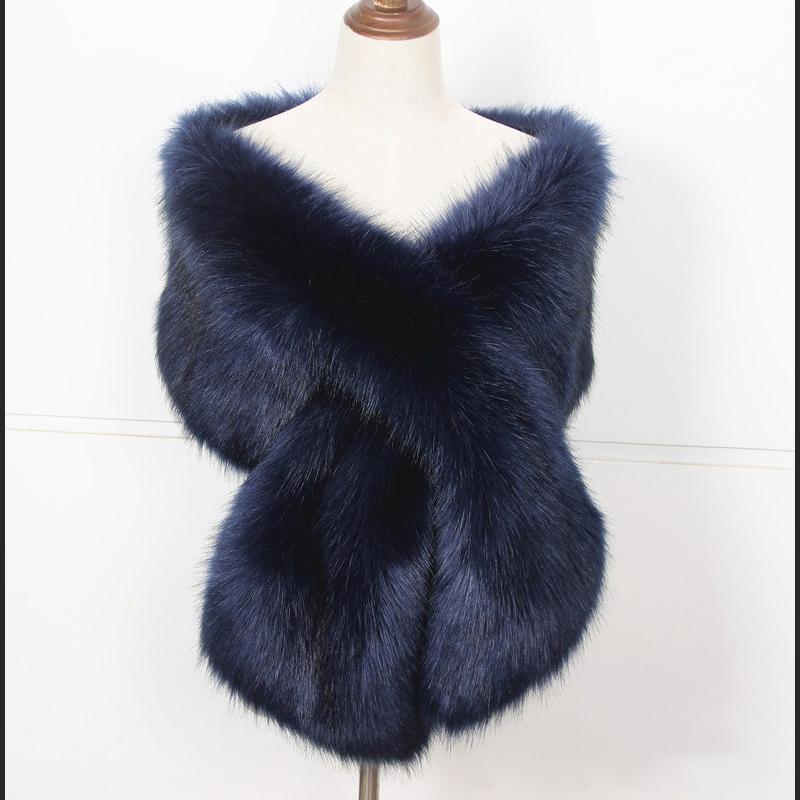 Faux Fox Fur Women Wraps Long  - Luxury Lifestyle recension och pris